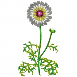 Flowers Embroidery Design 12